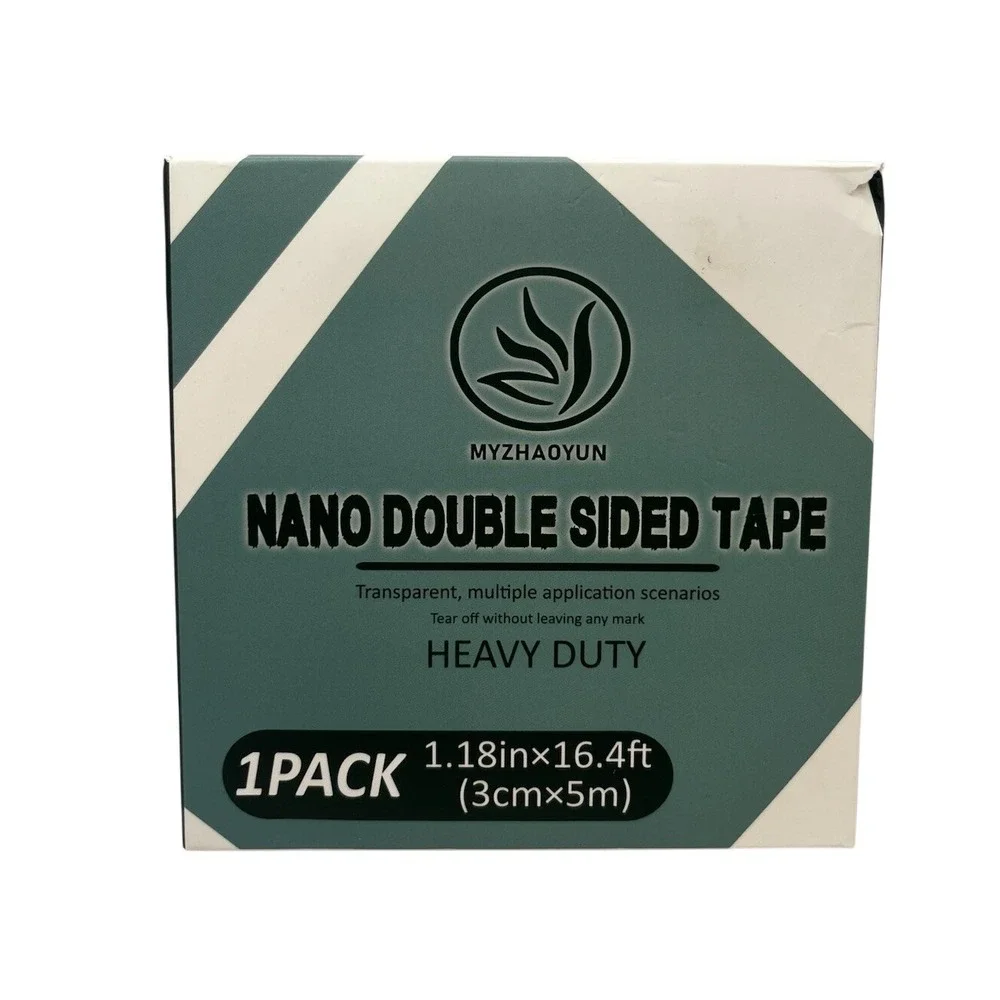 Nano Double Sided Tape Heavy‎ Duty Clear 3cmx5m(16.4 ft) 1 Roll New Myzhaoyun